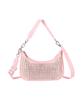 Официальная сумка LeSportsac SM CONV HOBO на плечо с камнями W 4097, Женская, Розовая с бусинами