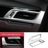 2pcs ABS Chrome Car Air Conditioning AC Vent Cover Frame Trim for BMW X1 F48 2016 - 2020 Air Outlet Cover Sticker Accessories