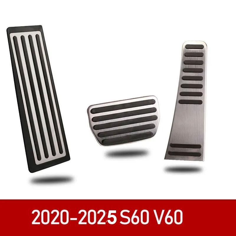 ulsap8 Car Accelerator Brake Pedal Footrest Pedal Plate Cover For Volvo XC60 XC90 S90 v90 s60 v60 xc40 Accessories 2022-25