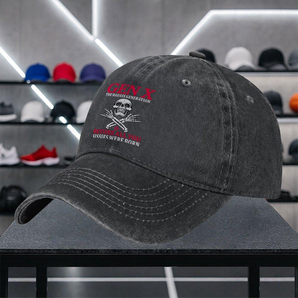 Gen X Rebellious Generation Baseball Cap Stylish Unisex Casual Hat for Outings Dates Shopping