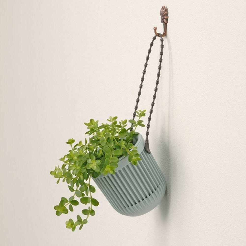 Пластиковый подвесной цветочный горшок, двухслойный садовый горшок, новый кашпо