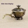 Retro Plum Blossom Incense Burner With Handle Retro Plum Hollow Out Incense Stick Burner Zinc Alloy Small Craft Home Decor 7