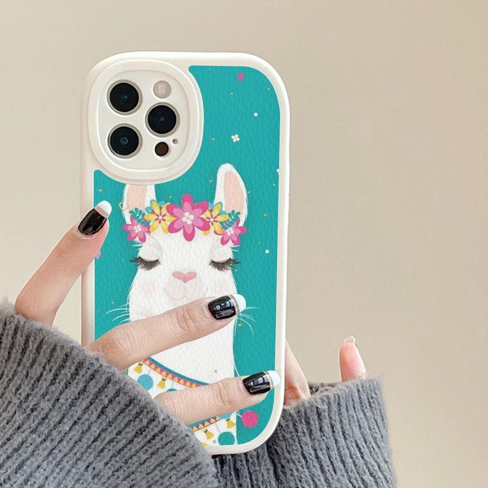 Чехол для телефона с ламами, альпаками, из твердой кожи для IPhone 14 13 12 Mini 11 14 Pro Max Xs X Xr 7 8 Plus Fundas