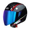 Bluetooth Motorcycle Helmet 3/4 Open Face Men Women ABS Full Coverage Riding Gear