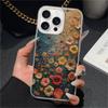 Экзотический Цветочный Чехол для Телефона для iPhone 16 15 14 13 12 11 Pro Max Plus XR XS X TPU Модный Стиль Тонкий Защитный Ударопрочный Чехол