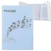 Samcos Sheet Music File, Holds 6 Sheets, A4 Size, 4 Sides, Sheet Music Holder, Music File Cover, Writable, Non-Reflective, for Piano, Guitar, Guzheng,