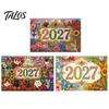 Персонализированный ежедневный органайзер 2027 Алмазная мозаика Календарь на стену, Стразы, Камни, 12 Ручная работа, Планировщик, Ежемесячный планировщик, Янв. 2026-Дек.