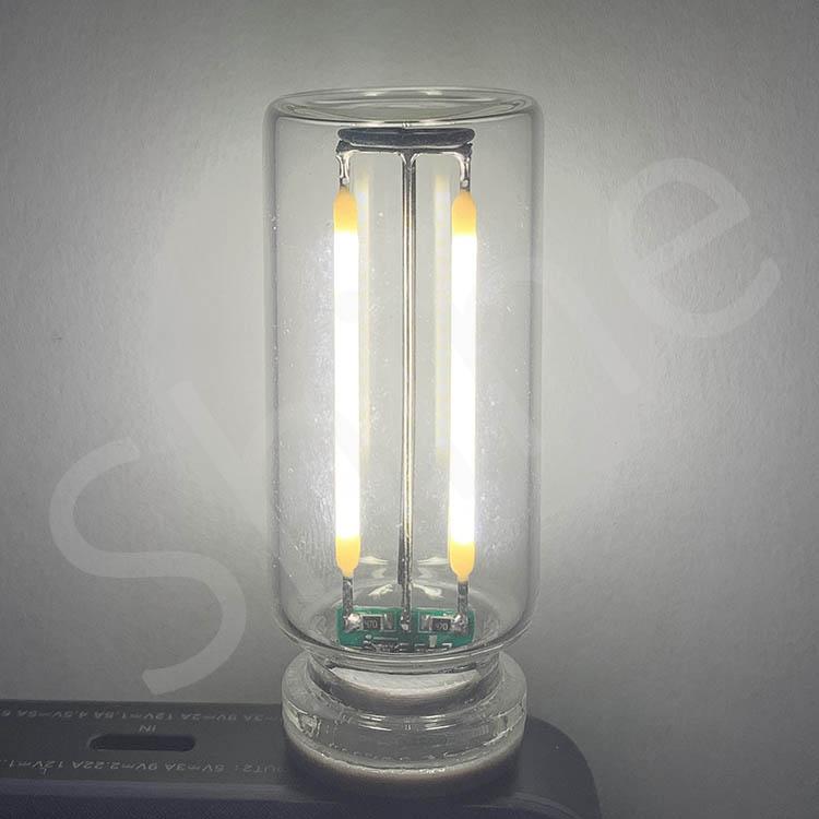 2 шт. Ретро USB DC5V светодиодные бусины сенсорный затемняющий источник света 0,3 Вт светодиодный мобильный интерфейс питания свет мини ночник аксессуары