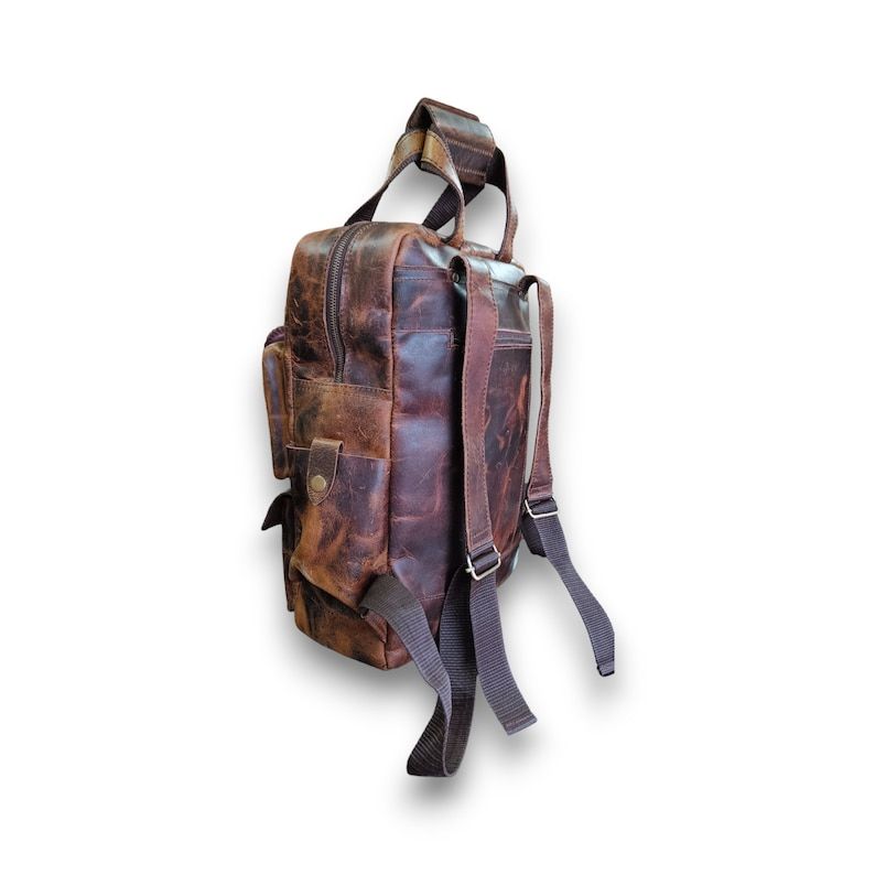 Кожаный рюкзак, дорожный рюкзак, винтажная сумка для ноутбука, туристический школьный рюкзак для колледжа, уличный рюкзак на плечо для мужчин и женщин