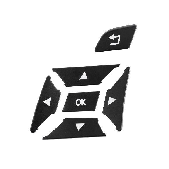 Черный для Mercedes Benz W176 W246 W204 W212 C117 W117 X156 W218 X204 R172 W166 X166, кнопка на руле автомобиля, накладка, отделка