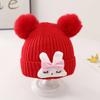Knitted Baby Beanie Cap Rabbit Pullover Hats Bonnet Cute Girls Knitted Hat  Baby