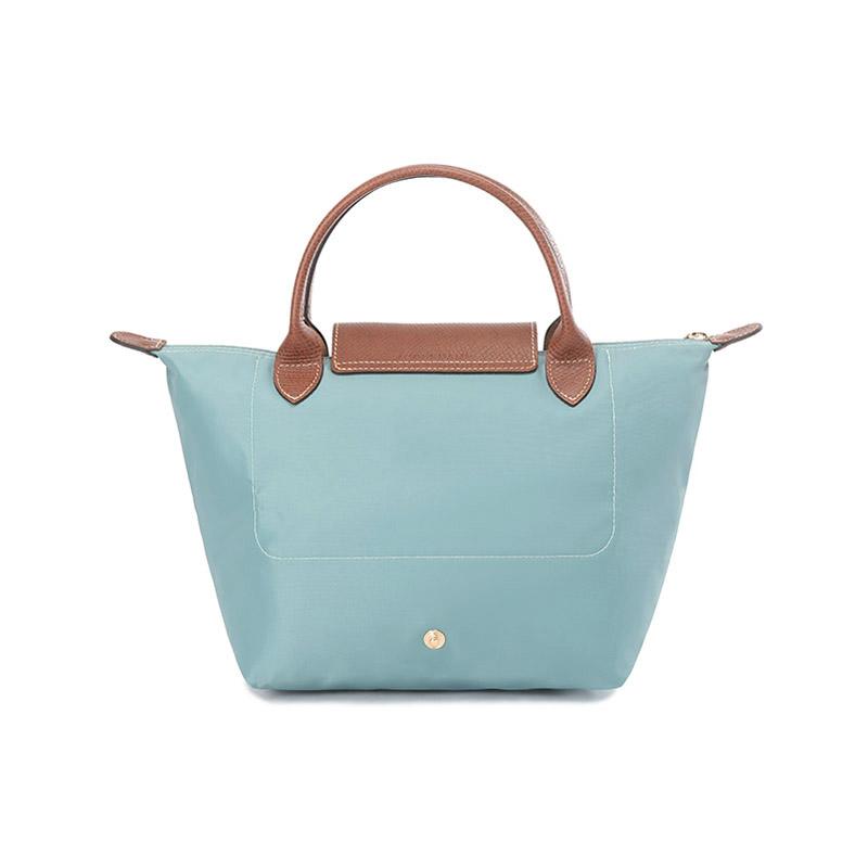 Longchamp Складная нейлоновая сумка для пельменей с короткой ручкой, маленькие женские сумочки, эвкалиптово-зеленый 1621089P93