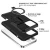 Armor Stand Holder Full Slide Cap Phone Case For IPhone 15 14 13 12 11 Pro Max Plus Magsafe Wireless Charge Magnetic Cover