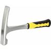 TRP Ultra Hard Head Rock Hammer - Premium Rubber Flat Tip Hammer