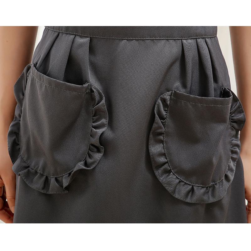 Korean Style Lace Apron - Cute Princess Design for Kitchen, Flower Shop, Nail Artist with Custom Logo Options