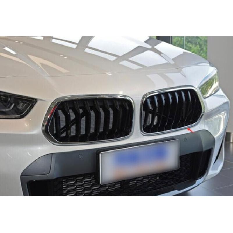 Fit For BMW X2 F39 2018- Three M-Color Front Centre Grille Decor Cover Trim