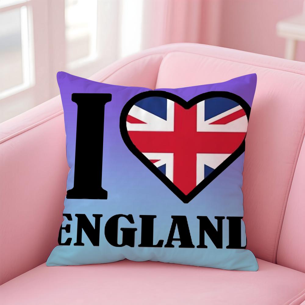 England ENG flag Cushion Cover EcoFriendly Odorless Healthy Pillowcase Soft Comfortable KidSafe No Filling