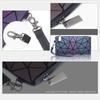 Fashion Mini Money Pack Wrist Bag Slim Thin Women Luminous Geometric Coin Purse Ladies Wallets Money Bag CLE