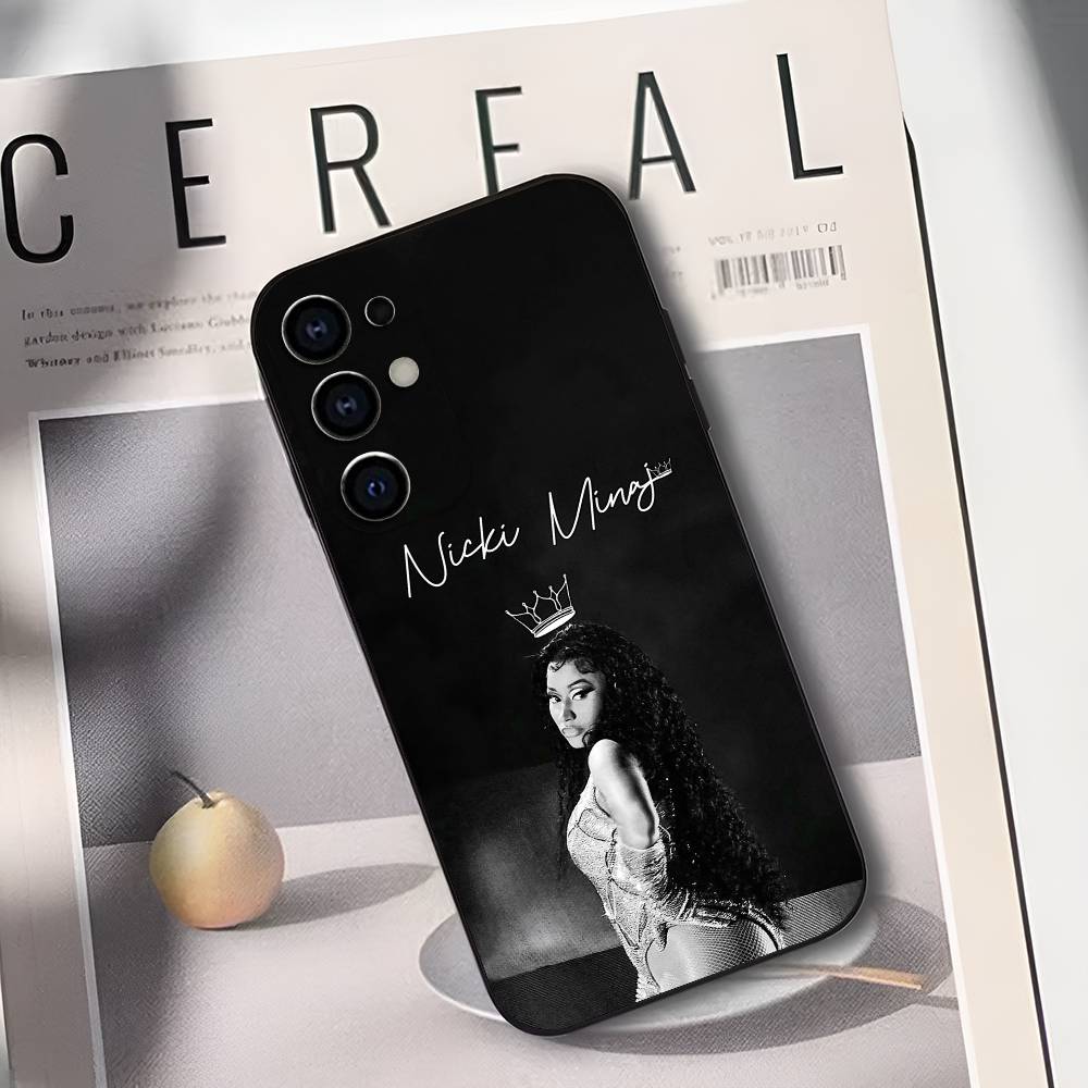 Чехол для телефона Friday N-Nicki M-Minaj для Samsung S25, S24, S21, S22, S23, S30, Ultra, S20, Plus, Fe, Lite, Мягкий черный чехол