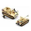 WW2 Пособия по немецкому языку, средний танк, набор из четырех кирпичей, классическая модель оружия, детские игрушки, совместимые с Lego