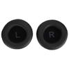 Universal Earphone Ear Pads Cotton Cushion With LR Mark Black for 85mm Headphones