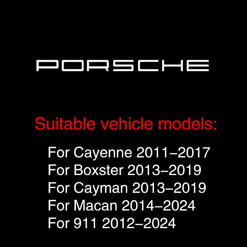 2 шт. Светодиодные проекторные лампы для дверей автомобиля, декоративный атмосферный свет Для Porsche Cayenne Panamera Macan 911 718 Taycan Boxster Cayman