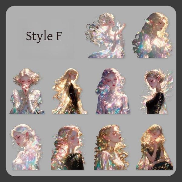 20 шт./упак. милые наклейки для скрапбукинга с изображением девушки-эльфа, идеально подходящие для коллажа, ведения дневника, поделок, принадлежностей для творчества