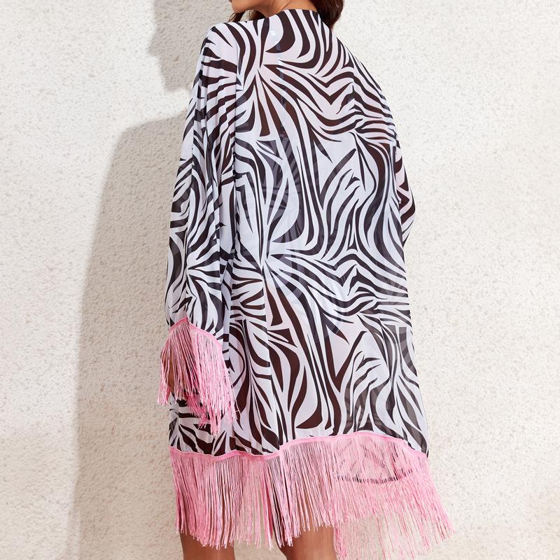 2024 European & American Three-Piece Swimsuit Set: Long Sleeve Sunscreen Cover-up Bikini for Women.