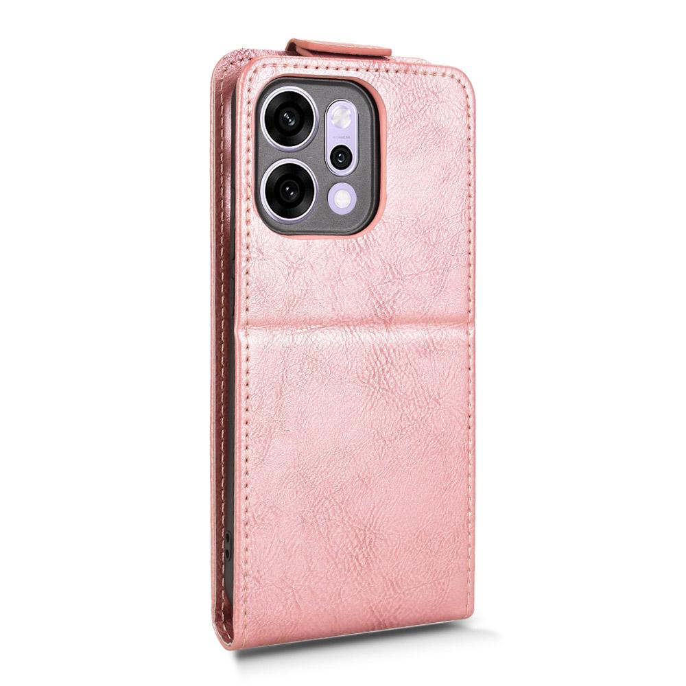 Для Oppo Reno14 Pro 5G (Глобальный) Подставка Чехол Магнитная застежка Вертикальный откидной Кожаный чехол для телефона с держателем для карт