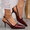 Fashion 2025 Summer High Heel Women Sandals Fashion Butterfly-knot Dress Singbacks Pumps Elegant Party Wedding Female Shoes