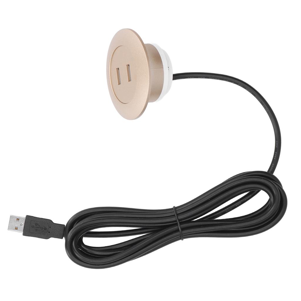 Разъем для зарядки USB для дивана, скрытый монтаж, два порта USB для зарядки, розетка для домашнего использования, золото