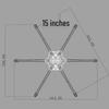 Qishao 10-inch Reinforced Carbon Fiber FPV Drone Frame