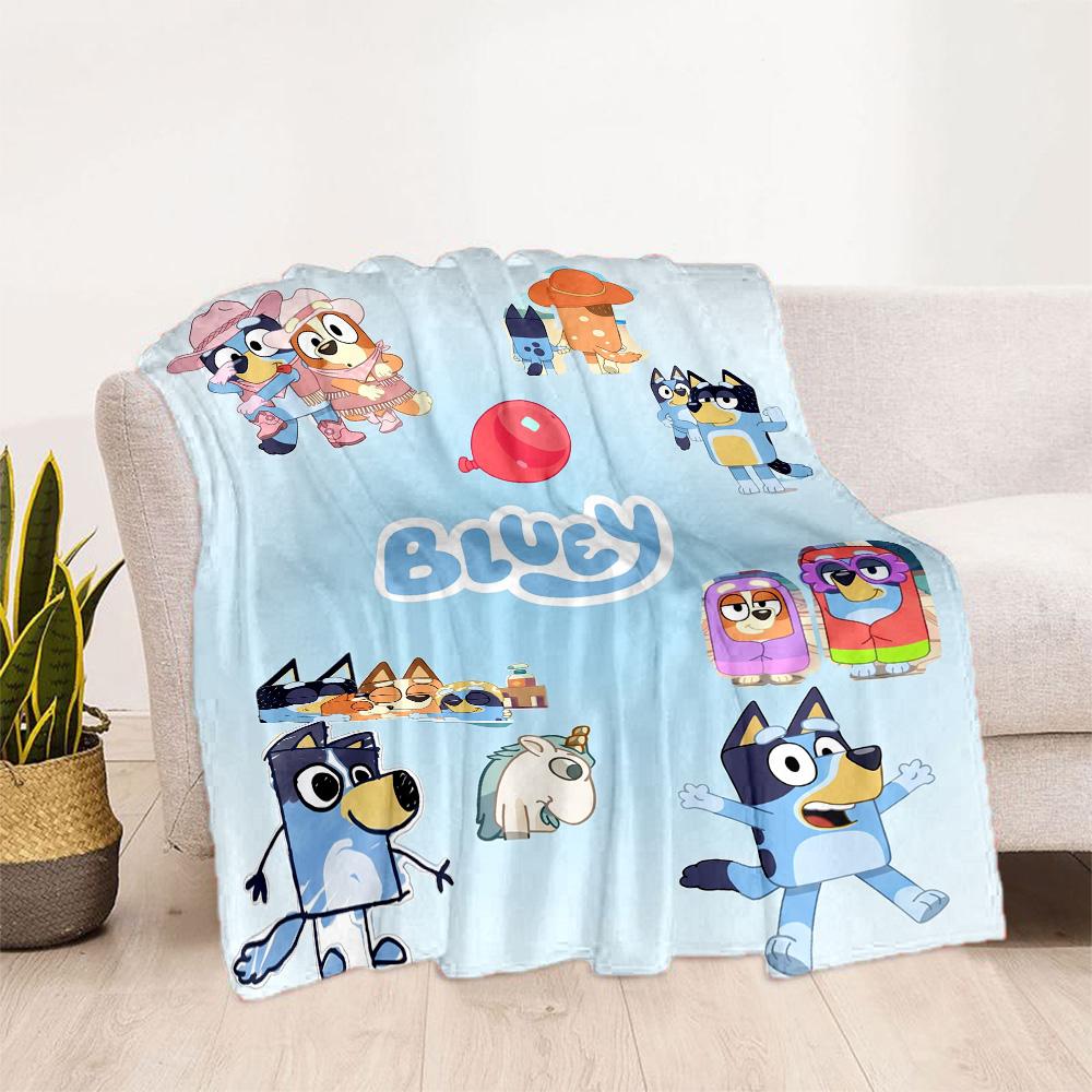 Bluey Friends Adventure Blanket Ultra-Soft Perfect for Office Chair Couch Chair for All Seasons Warmthful Decor Gift for Travel Home Birthdays