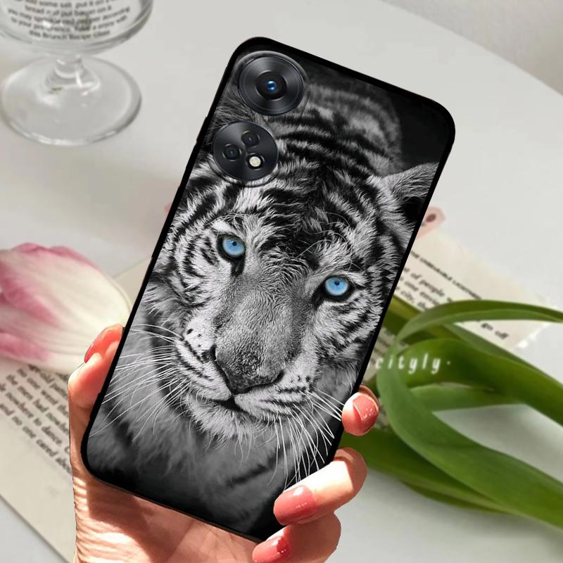 Чехол для OPPO Reno 8T CPH2481 с рисунком «Волк и Мрамор» Мягкий силикон Прозрачная крышка Funda для телефона OPPO Reno8 T Чехол для Reno 8T 4G Coque