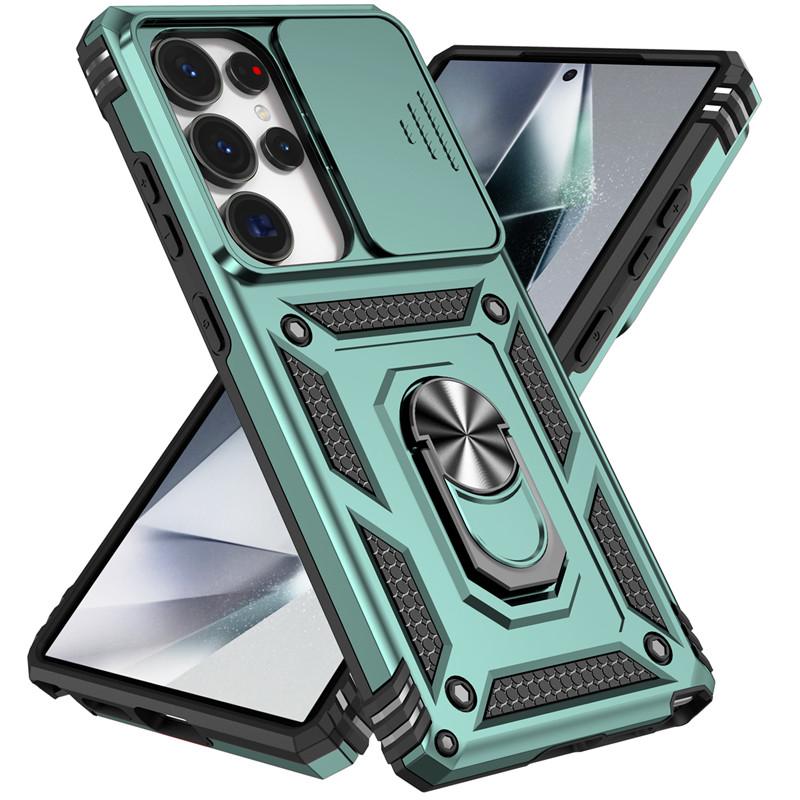 Funda For Samsung Galaxy S10 S20 S21 S22 S23 Plus S24 FE S25 Ultra Edge Slide Camera Protect Armor Phone Case For GalaxyS25