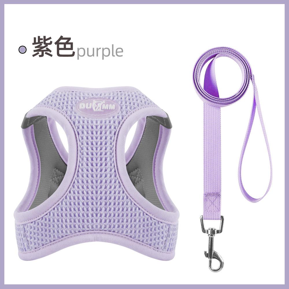 Поводок для кошек, удобный, полностью обернутый поводок для собак малого и среднего размера, устойчивый к разрывам, нагрудный ремень для домашних животных