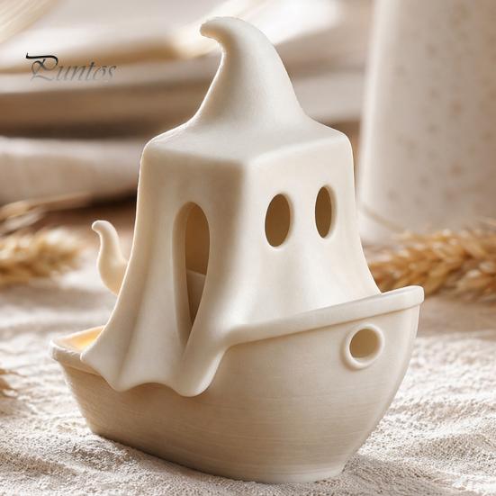Украшение на Хэллоуин, 3D-печатная фигурка лодки с призраком/тыквой, Креативное украшение-призрак, Мини-скульптура тыквы для веселья, Настольное украшение, Подарок для