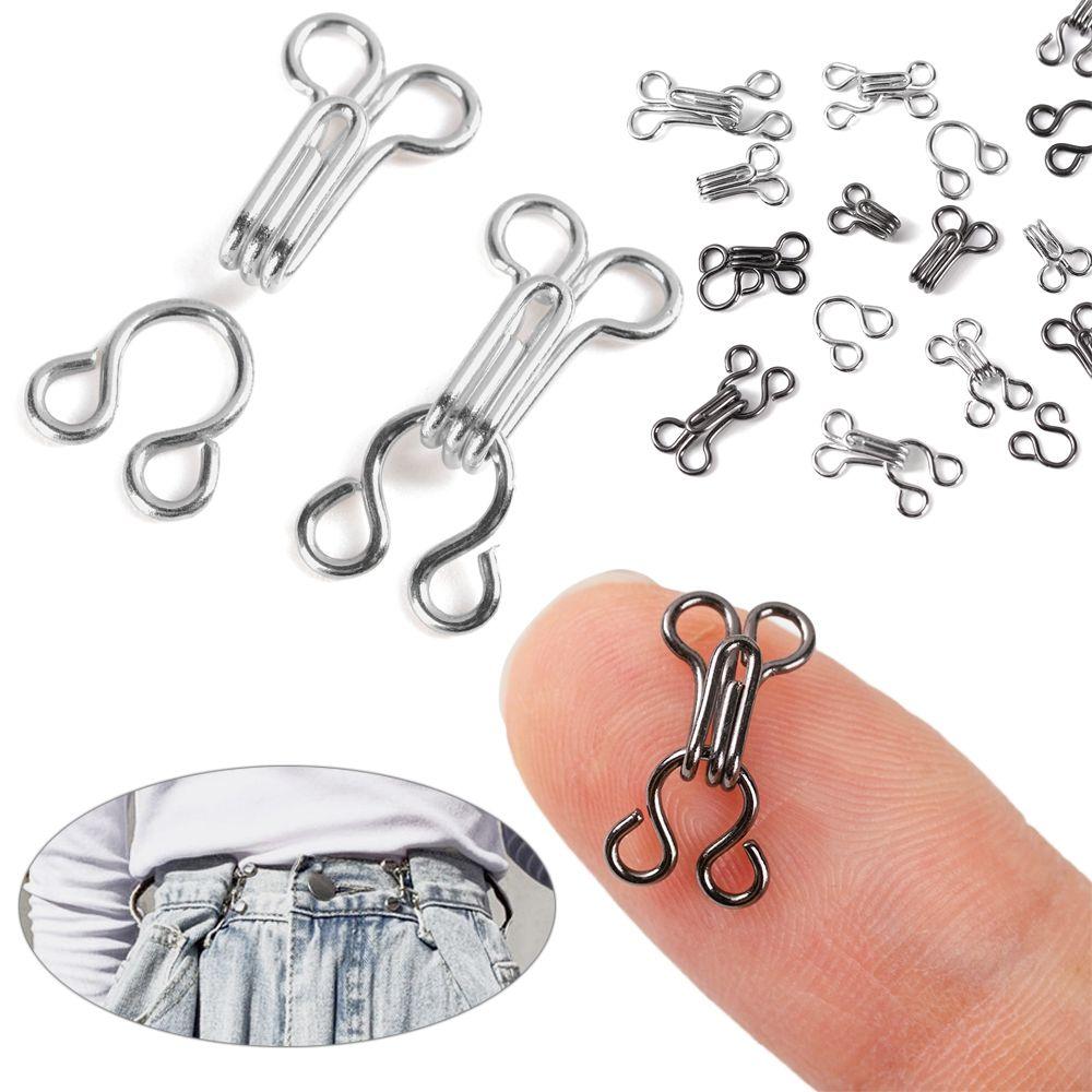 Металлические Крючки и Петельки Аксессуары для Шитья DIY Металлическая Пряжка Ошейник Невидимая Пуговица Крючок для Шитья Нижнего Белья Одежда Пряжки для Свитеров