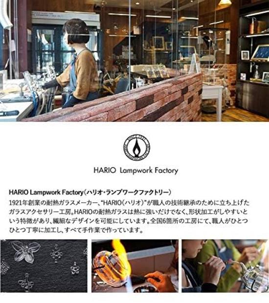 Hario Ожерелье Lampwork Factory 1 Белый клевер, золото HAP-C-003