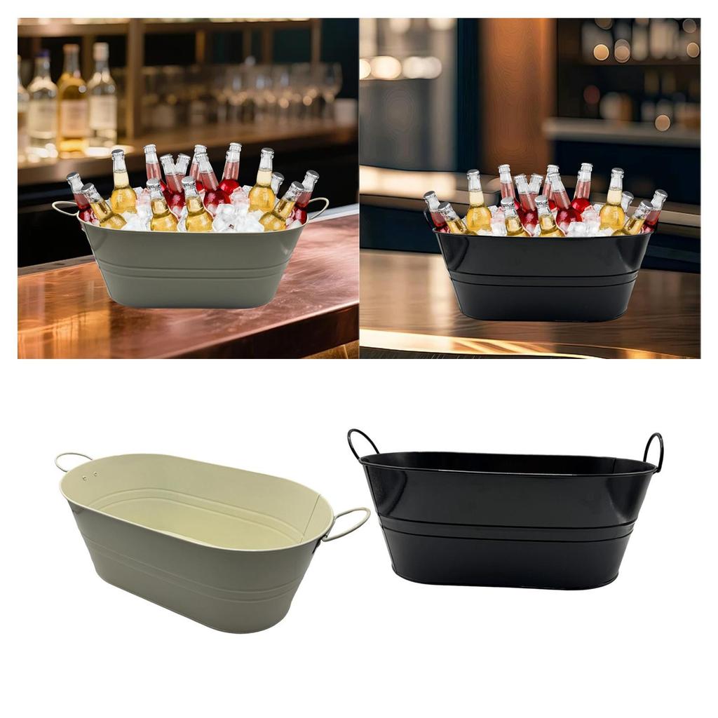Bucket for Drink Chilling, Optimal Capacity, Convenient Handles, Suitable , Restaurants, Homes,