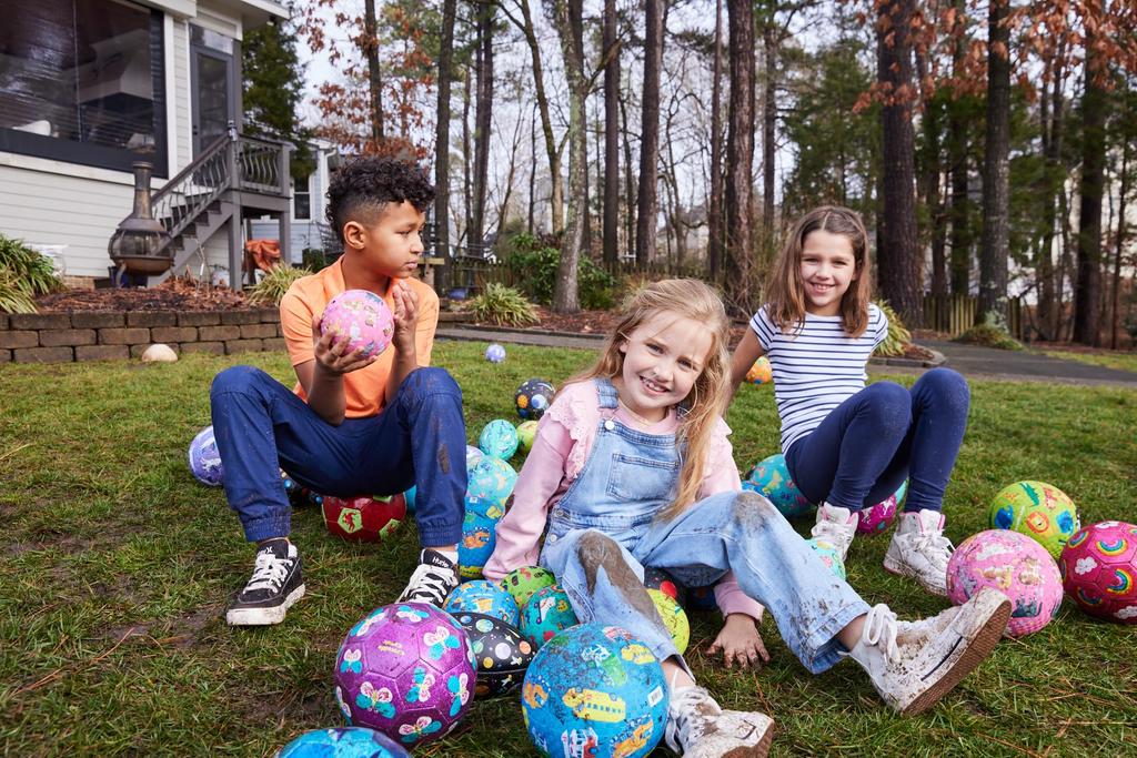 Rubber Ball 18cm Natural Rubber Space Explorer Colorful Ball Ball [Cherie Mimi-Crocodile Creek] Children's