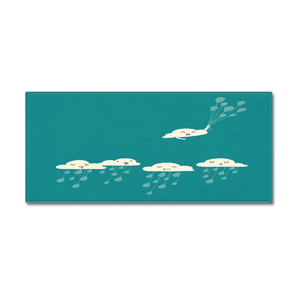 Fresh Bathroom Non-Slip Door Mat Bathroom Mat Kitchen Absorbent Long Floor Mat Bedroom Living Room Carpet