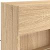6 piece TV wall unit with LED lighting Sonoma oak