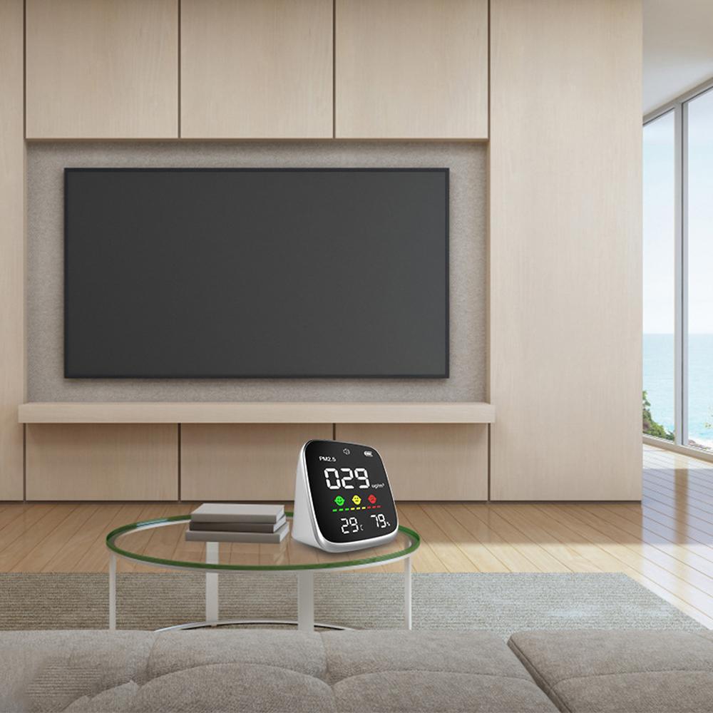 Portable USB Rechargeable PM2.5 Detector Multifunctional Thermohygrometer Home Air Detector Indoor