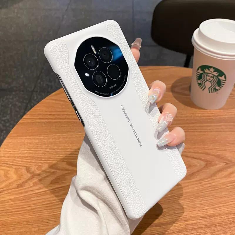 Премиальный кожаный чехол для Honor Mate 80 Pro 70 RS Magic 6, противоударный, устойчивый к царапинам, тонкий, полупрозрачный
