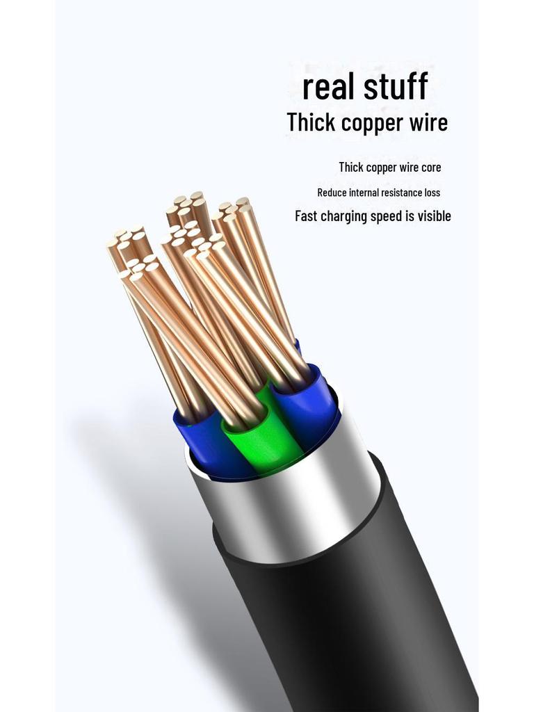 6А сверхбыстрая зарядка выдвижной автомобильный кабель 3-в-1