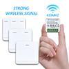 RF 433MHZ Mini Smart Switch LED Light Switch 100-220V 86 Wall Panel Remote Control Receiver 1/2/3 Gang For Home Lamp Fan