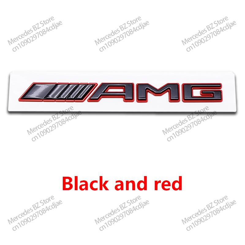 AABHA1 New 3D ABS AMG Letter Badge Car Rear Trunk Emblem Sticker Decoration for Mercedes Benz W204 W205 W203 W211 W212 W213 W201 W210