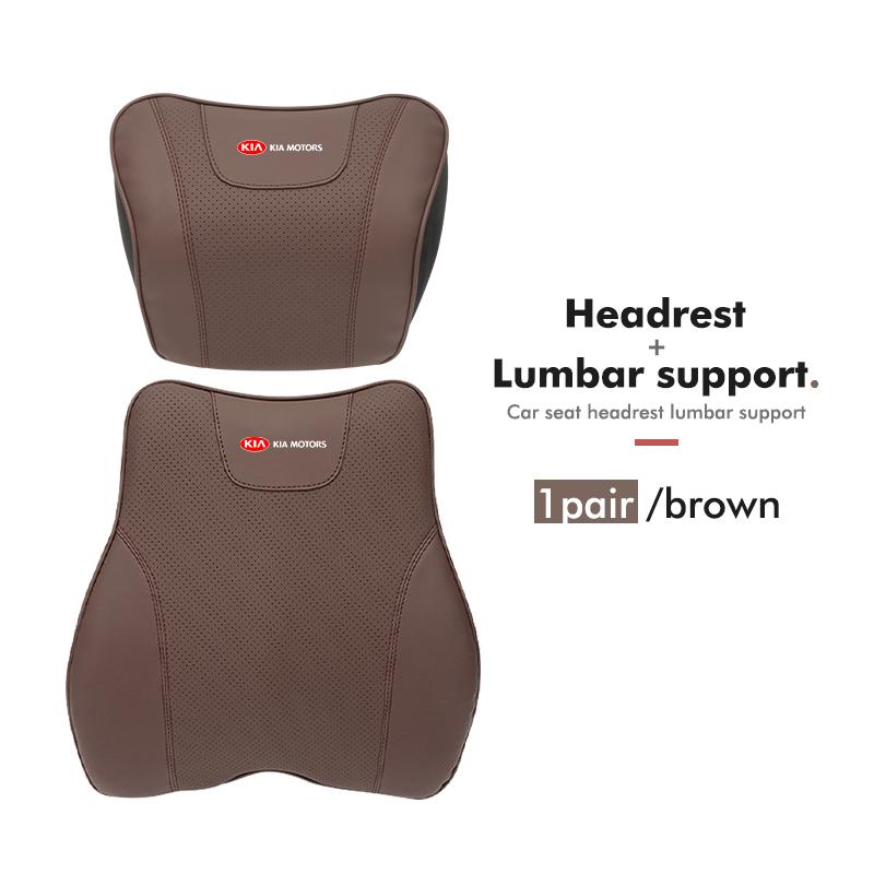 For KIA Car Neck Cushion Lumbar Support Pillow Waist Cushion Sportage Rio Ceed Niro Soul Stonic Picanto Proceed WS5