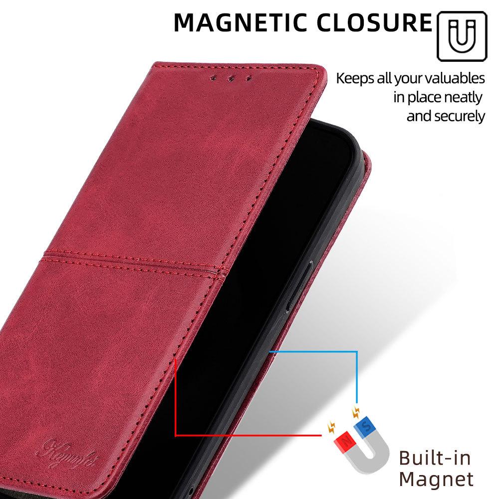 Универсальный чехол-книжка для Realme C100: Кошелек с множеством слотов для карт с узором под коровью кожу
